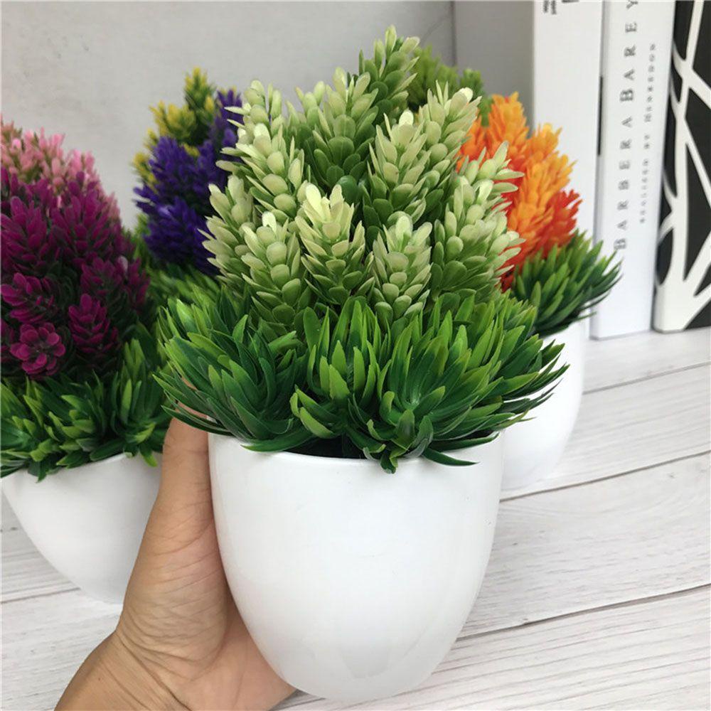 1 Bộ Chậu Hoa Giả Để Bàn Trang Trí Nhà Cửa / Tiệc Cưới