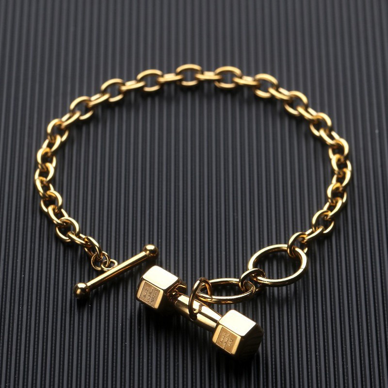 Lắc Tay Nam Hình Cục Tạ Titan Ko Đen TT 2191