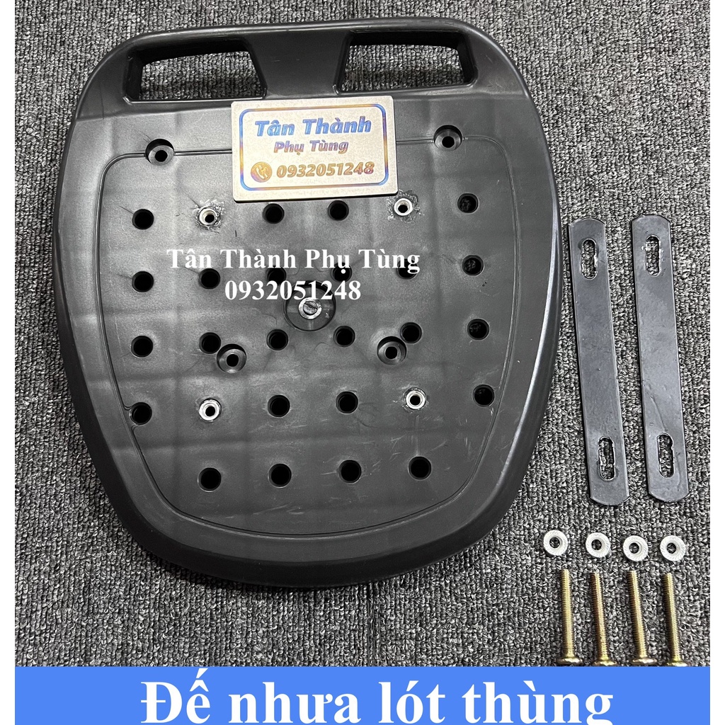 Đế nhựa lót thùng gắn cảng givi kèm bass ốc Dochoixe