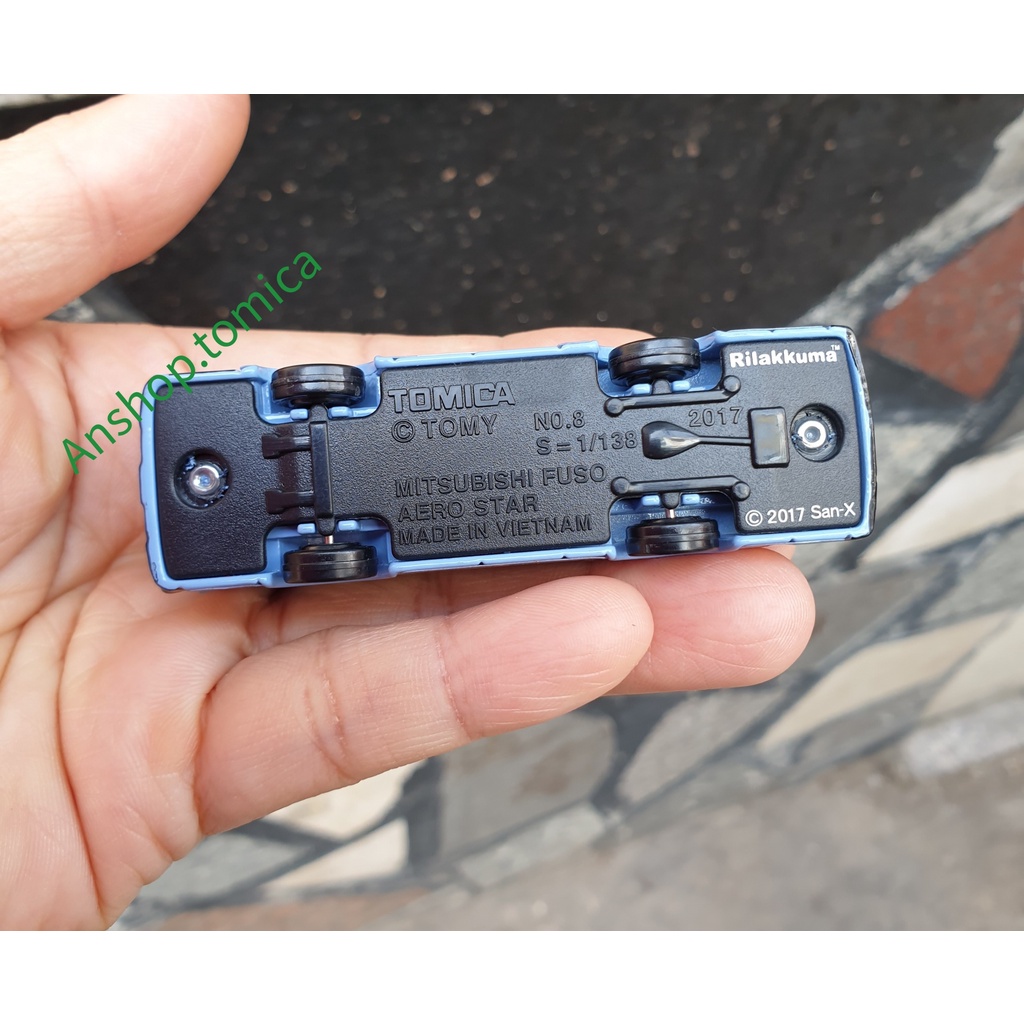 Mô hình xe Bus màu xanh tomica Nhật Bản No8