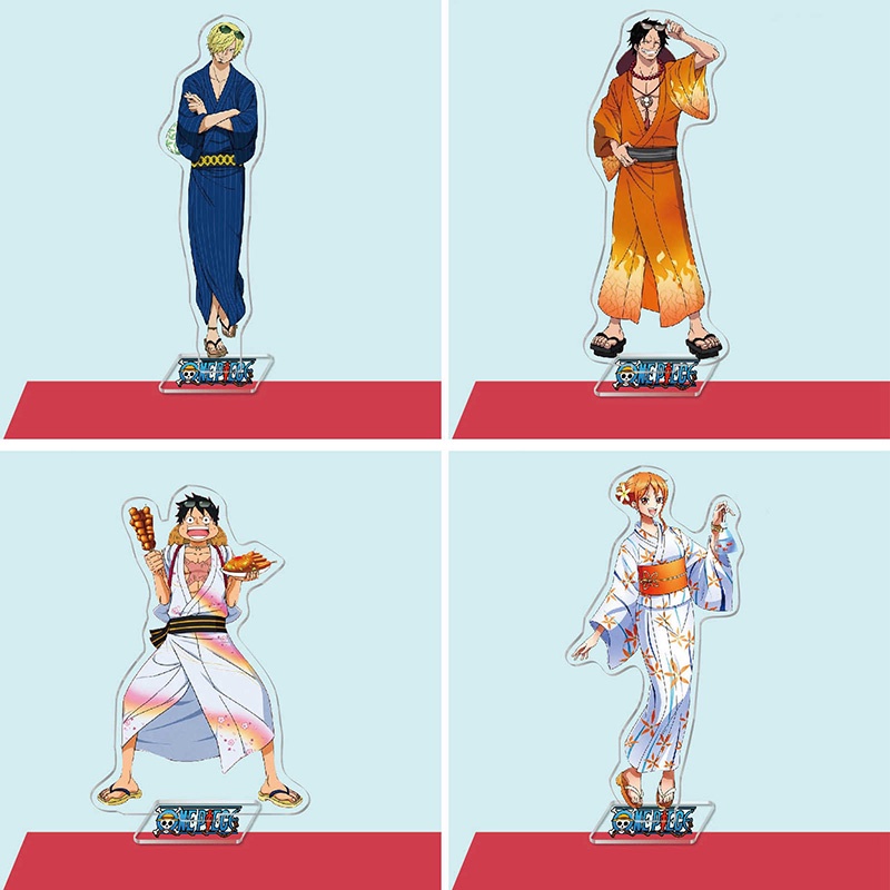 Mô hình thẻ đứng nhân vật Luffy Sanji Nami Zoro trong anime One Piece độc đáo