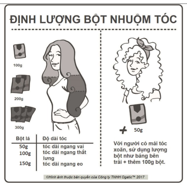 Bột lá nhuộm tóc Ogatic - MÀU NÂU - 100% từ thảo dược thiên nhiên, không hóa chất độc hại (50gr) | BigBuy360 - bigbuy360.vn