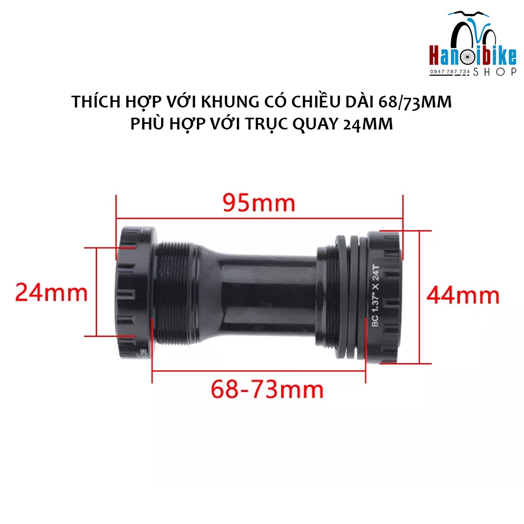 Đùi đĩa xe đạp Racework XT cho MTB 1 tầng 38T kèm BB ép