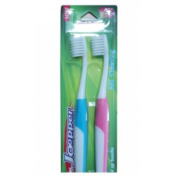 Bàn chải ĐR Thái Lan Nine Joopper Big Cleaning (vỉ 2) lông kép 2 lớp