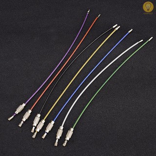 LT.D 10Pcs Colorful Stainless Steel Wire Keychain Rope Key Chain Aircraft Gear Cable Ring Keyring for Outdoor Hiking