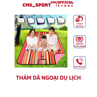 Thảm dã ngoại du lịch đi biển picnic chống thấm nước,dễ lau sạch,Tấm trải cắm trại đi phượt kết hợp tập yoga gấp gọn CMS