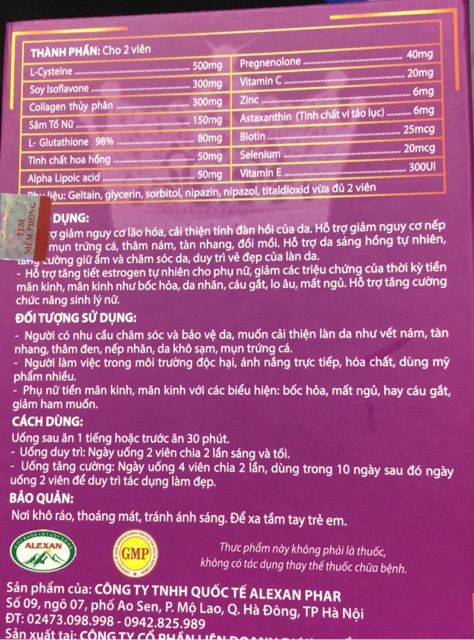 Viên uống đẹp da white skin plus