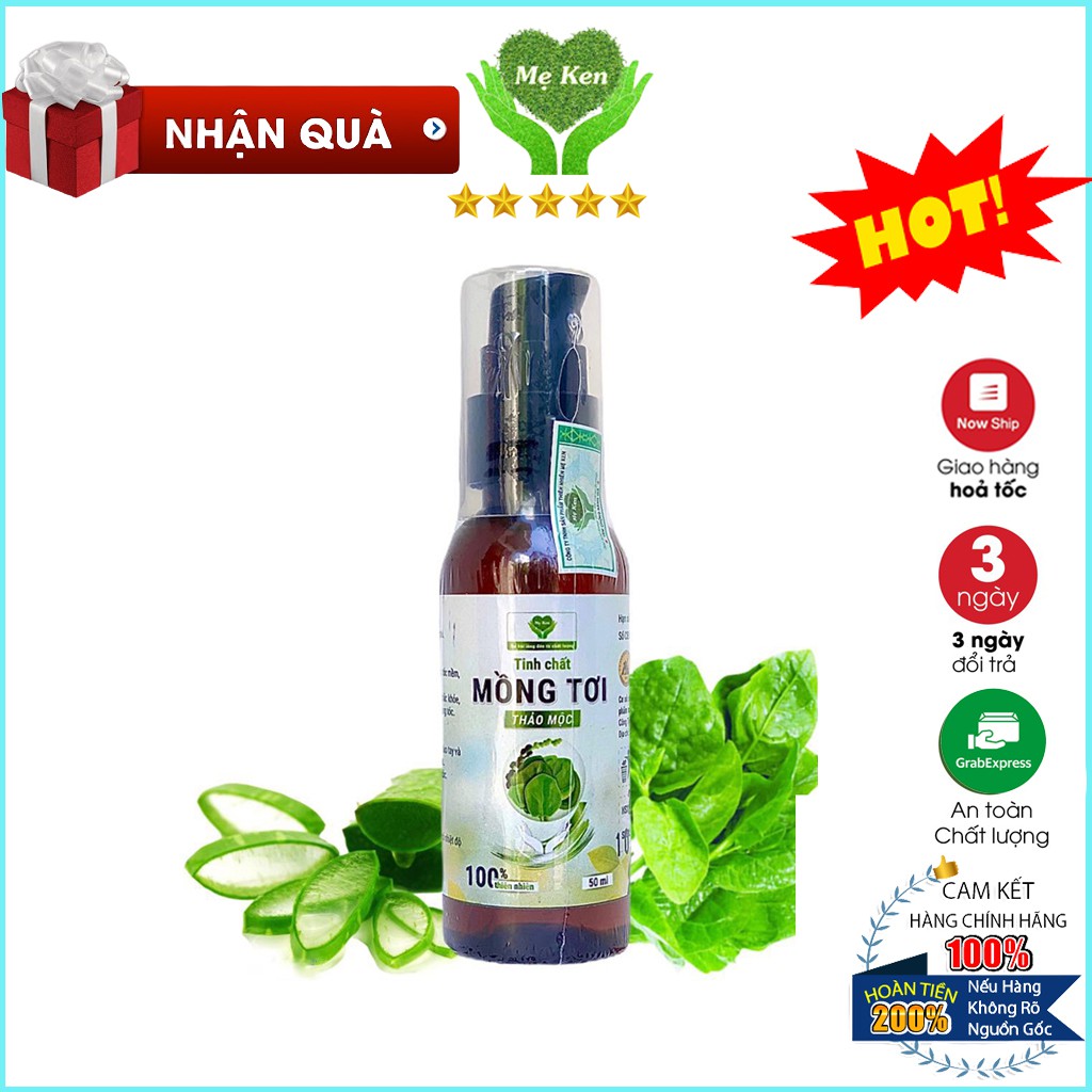 Dầu xả tinh chất thảo mộc mồng tơi Mẹ Ken 50ml - dầu xả mượt tóc, phục hồi tóc khoẻ