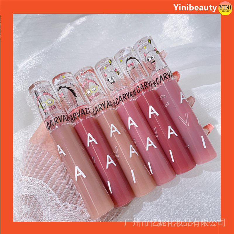 Son kem lì dưỡng ẩm môi 6 màu sắc tùy chọn hiệu CARVAZI