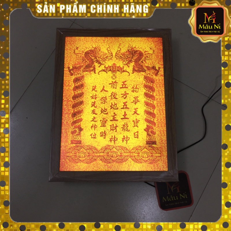 qc - BÀI VỊ THẦN TÀI THỔ ĐỊA 888 làm ăn tấn tới - tranh trúc chỉ in MÂU NI