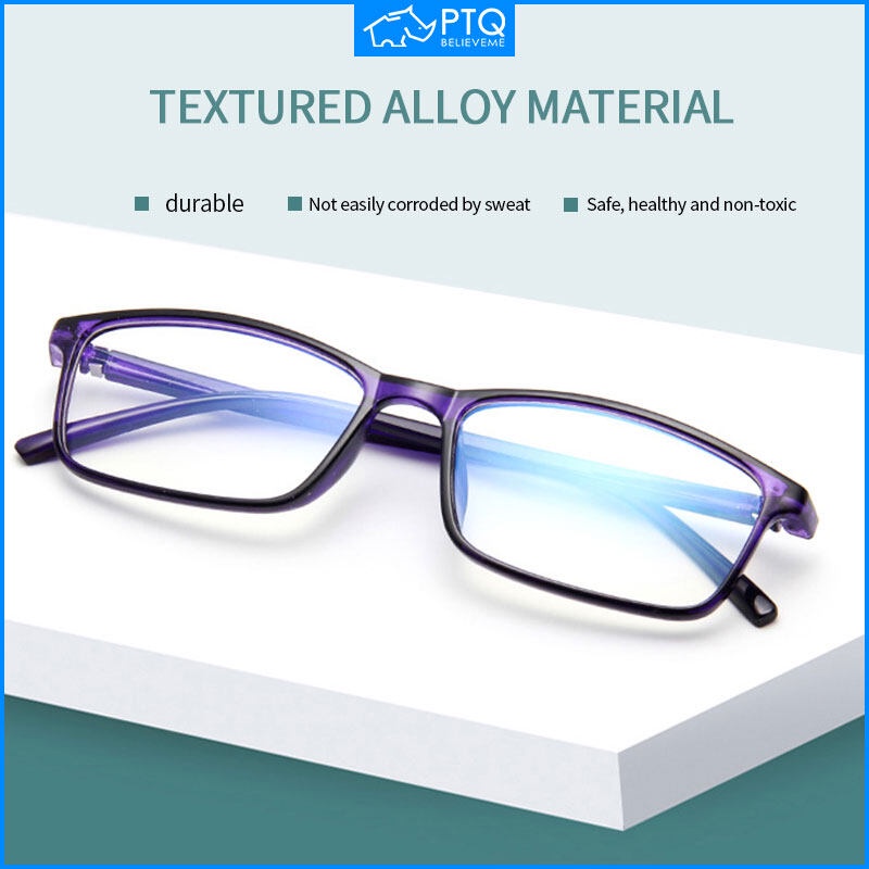 Mắt Kính Gọng Vuông Bằng Hợp Kim Chống Ánh Sáng Xanh Thời Trang Cho Máy Tính