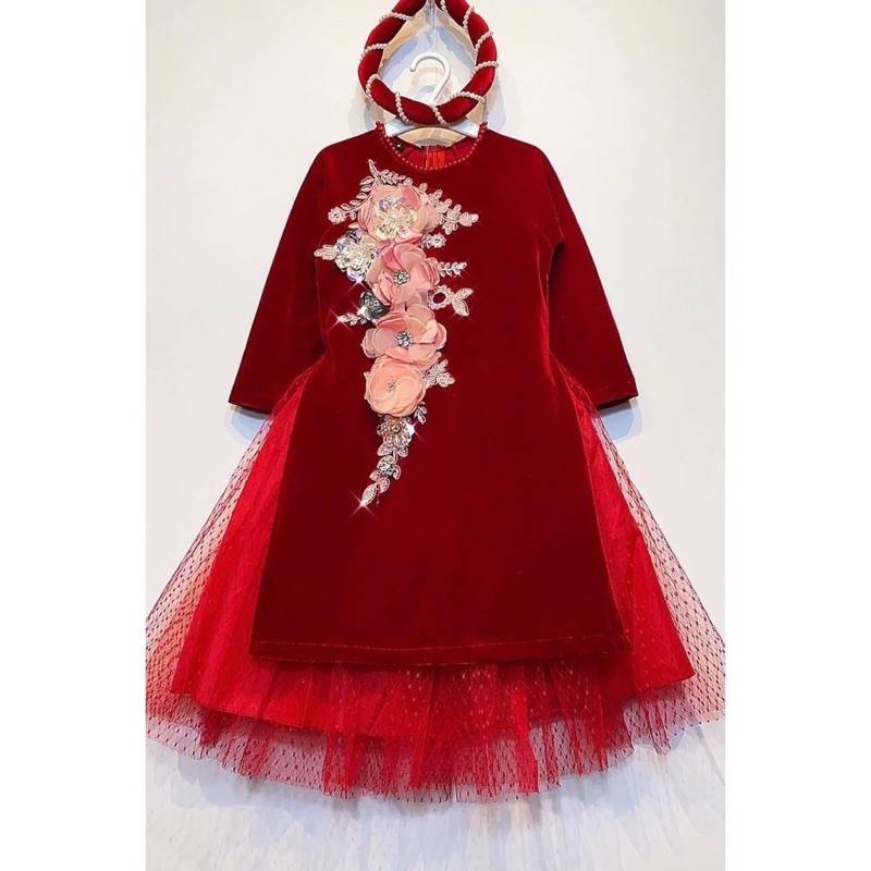 combo ao dai be gai chi thu