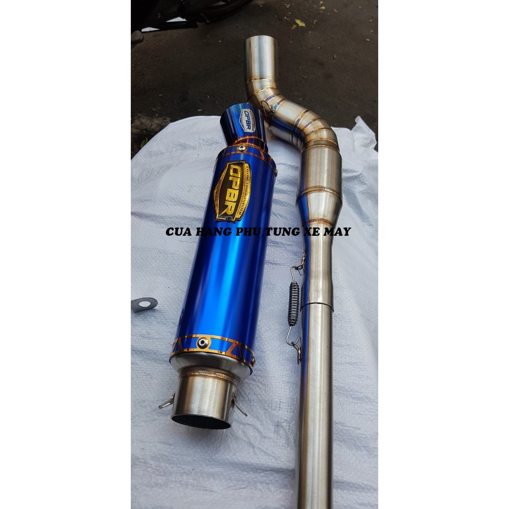 Pô OPBR cao cấp - kèm cổ bầu tổ ông 2 khúc inox 304 gắn R15 V3
