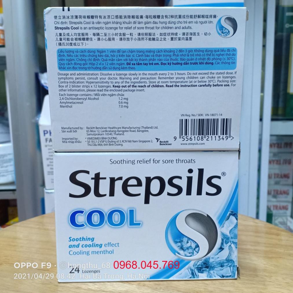 Viên Ngậm Ho Strepsils
