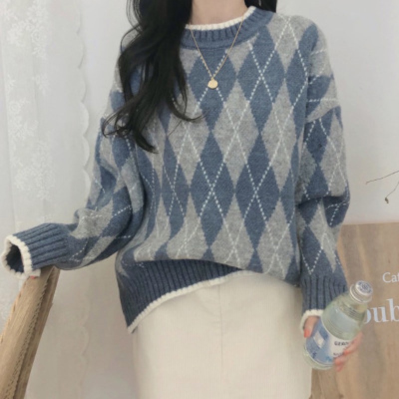 Áo khoác sweater dày dáng rộng dệt kim phong cách lười thời trang Hàn Quốc cho nữ 176179 | BigBuy360 - bigbuy360.vn