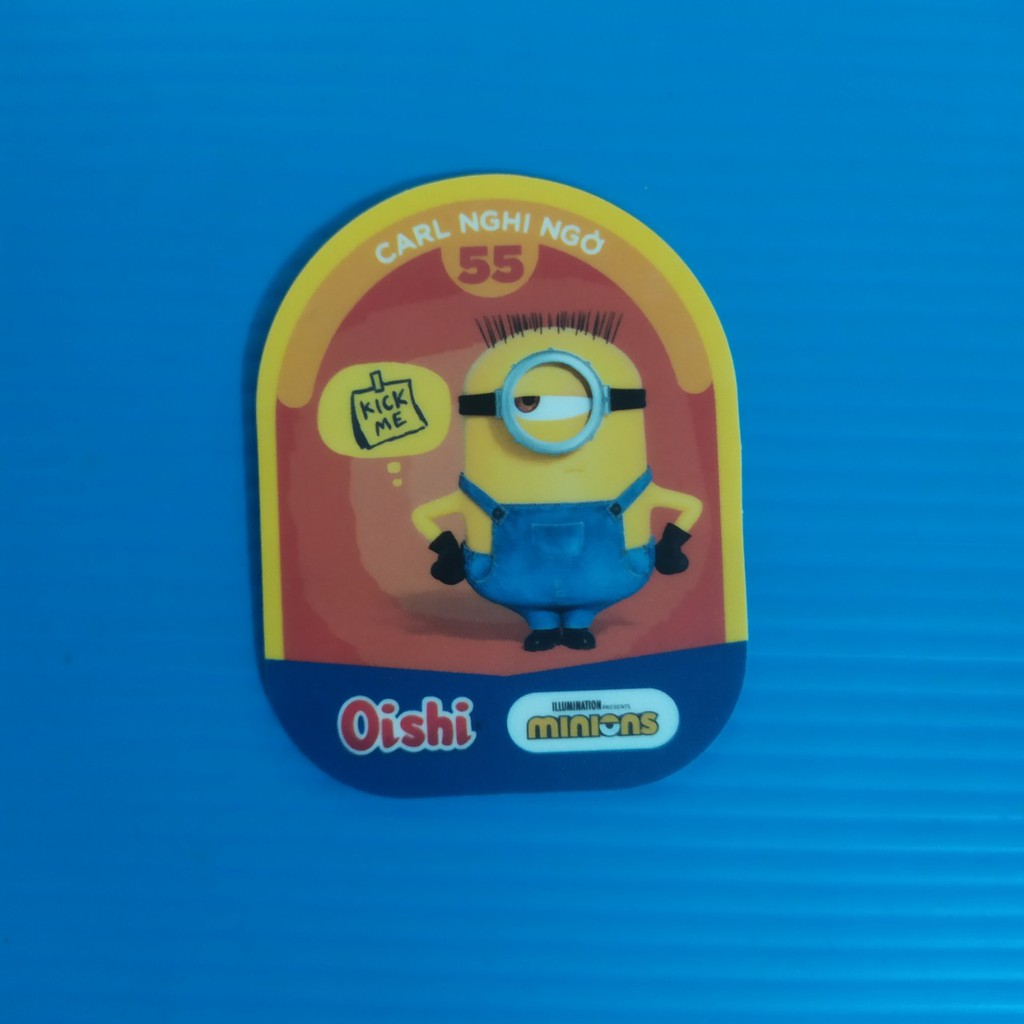 Thẻ bài Oishi Minions mùa bắp ngô ngọt : Thẻ đơn nhân vật minion 2nd không seal : Phân loại 3