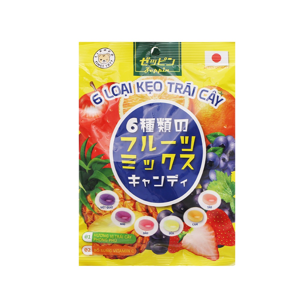 Kẹo trái cây C Zeppin gói 120g