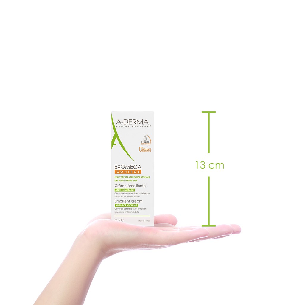 A-DERMA Kem dưỡng cho da khô, rất khô, viêm da cơ địa EXOMEGA CONTROL EMOLLIENT CREAM 50ML | BigBuy360 - bigbuy360.vn