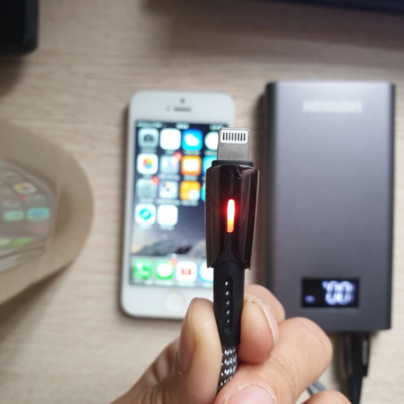 Dây sạc iPhone/Android - Cáp sạc Lightning, Micro OP4 Sạc nhanh, có đèn LED báo sạc - HD Mobile