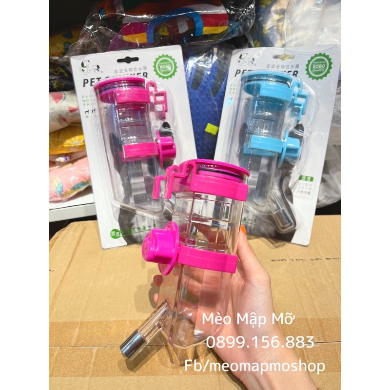 BÌNH NƯỚC TREO CHUỒNG CHÓ MÈO CÓ KHOÁ VẶN