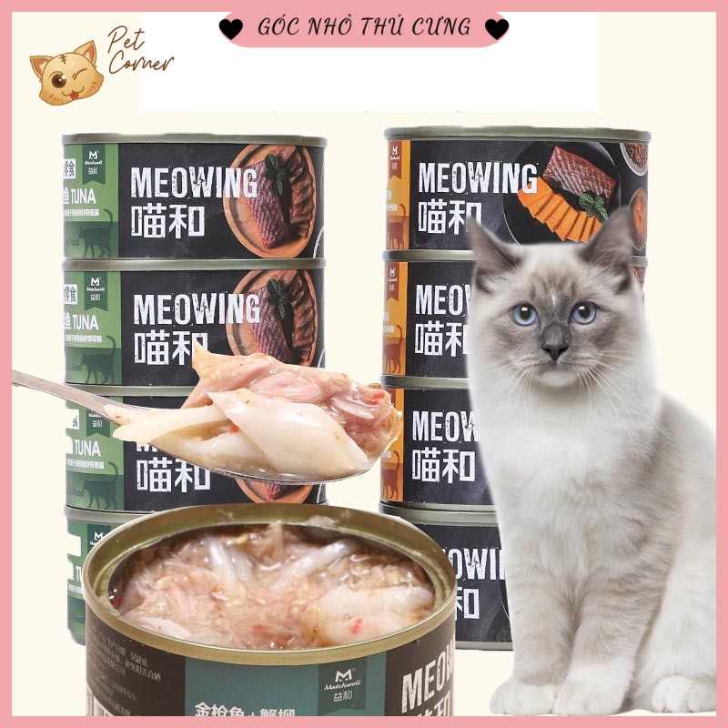 Pate (Súp) cá ngừ dinh dưỡng Meowing cho mèo 85gr