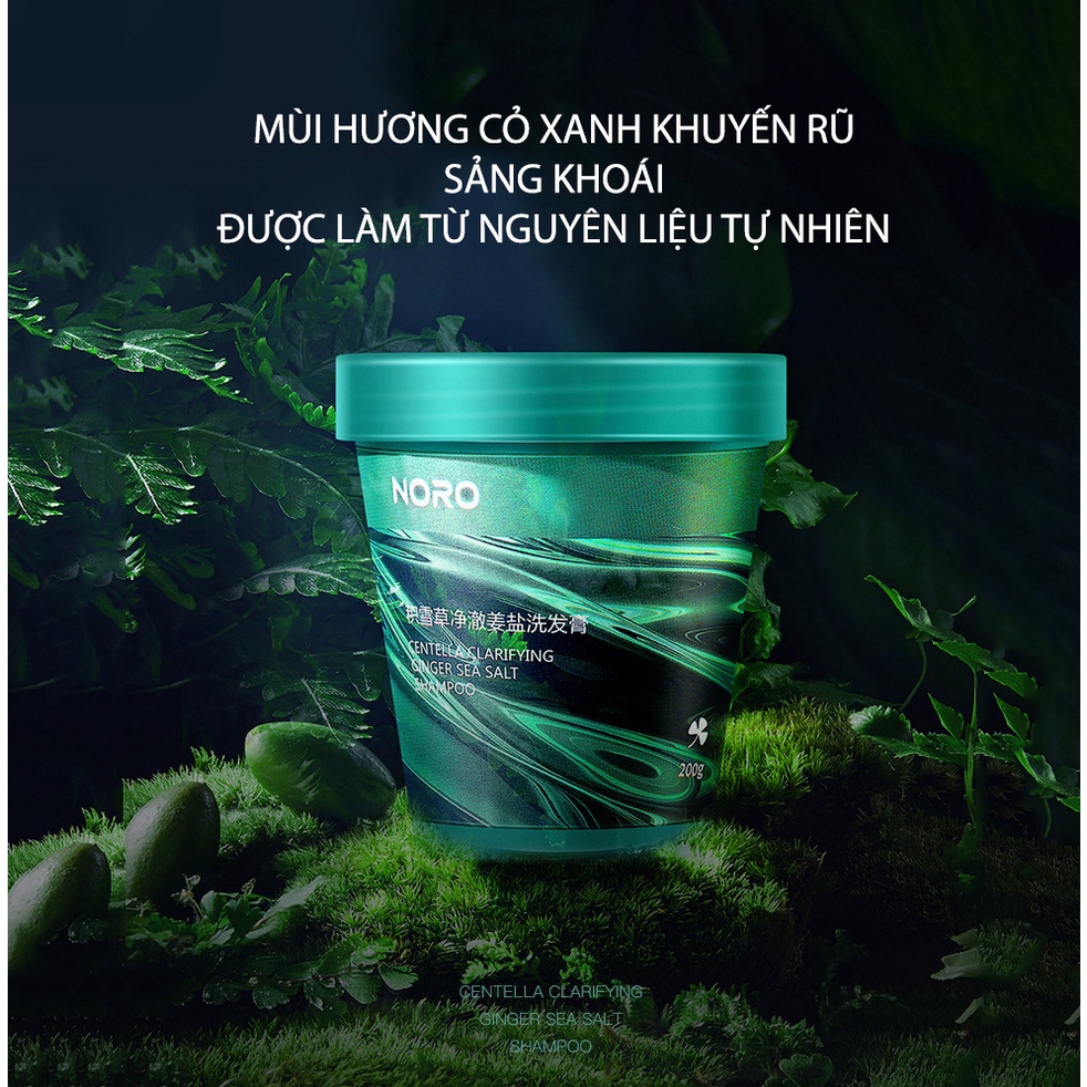 Tẩy da chết da đầu NORO kiểm soát dầu nhờn giảm gầu bết tóc cao cấp MOCCO nôi địa trung HXVS011