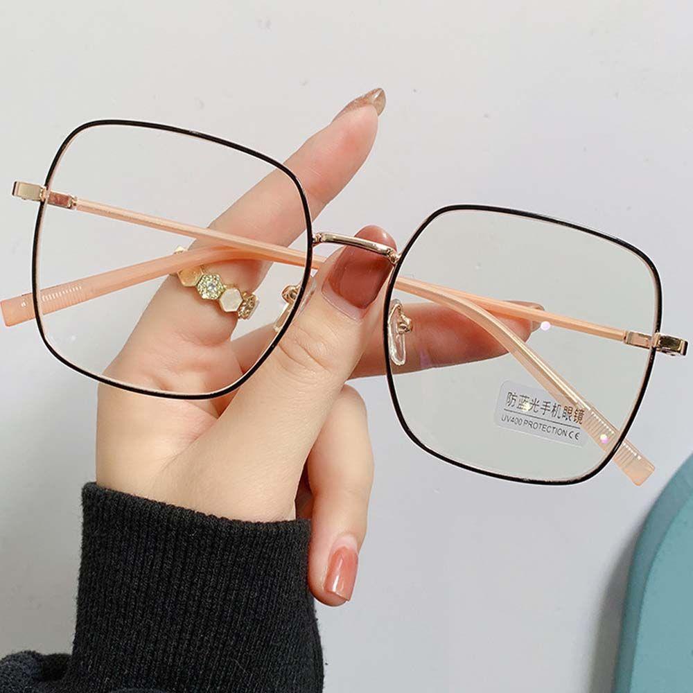 MXGOODS Kính Chống Ánh Sáng Xanh Tròng To Thời Trang Cổ Điển Cho Nữ