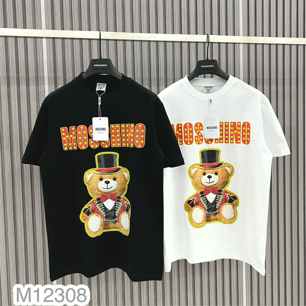 Áo Thun Nam Nữ MOSCHINO Họa Tiết Gấu Siêu Đỉnh - Áo Phông MOSCHINO Dành Cho Nam Nữ