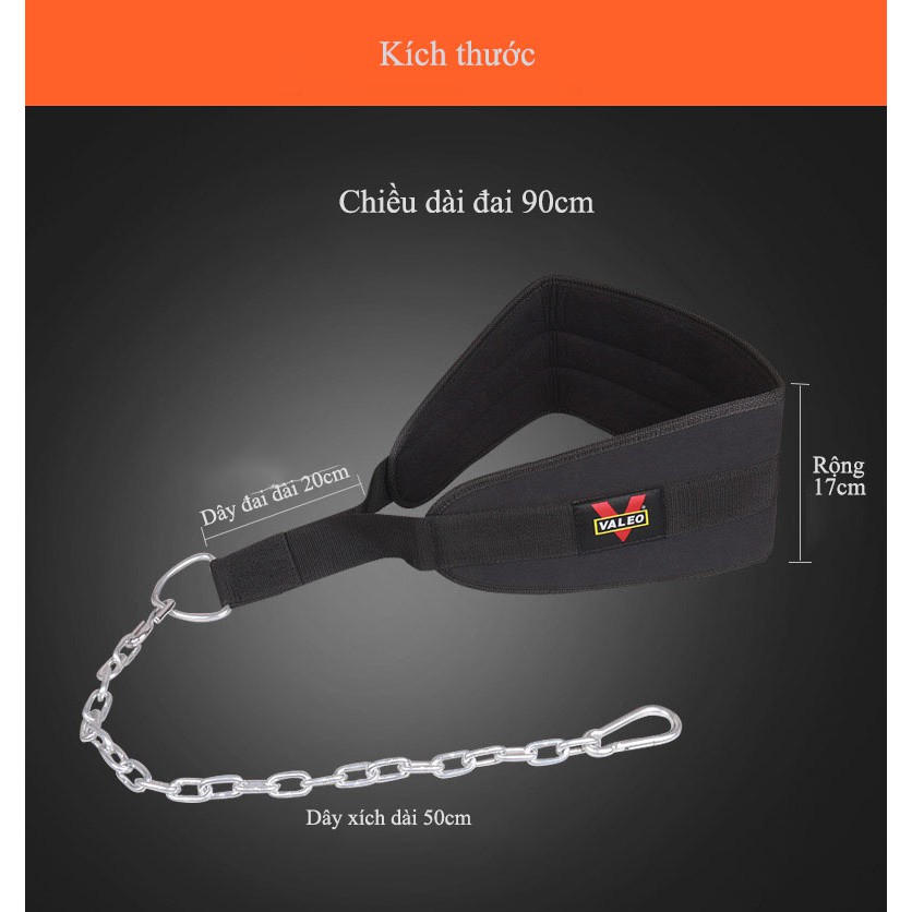 Đai Lưng Xích Valeo Dip Belt (1 cái)