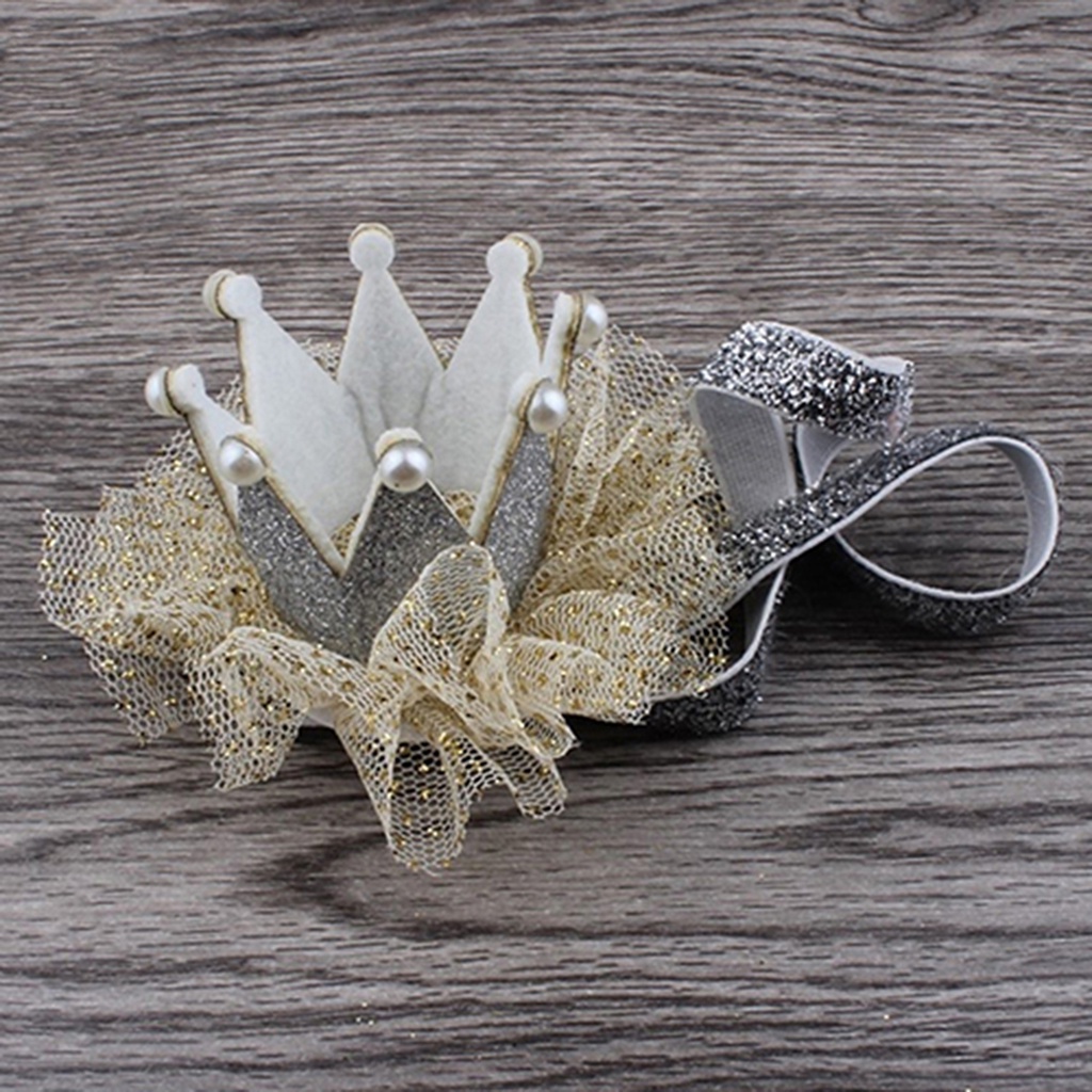 Vương Miện Công Chúa Đính Ngọc Trai Nhân Tạo Cho Bé Gái