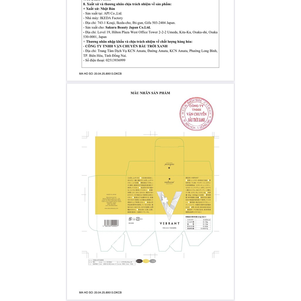 Viên uống trắng da, ngăn ngừa sạm nám Sakura Vibrant 150 viên | BigBuy360 - bigbuy360.vn