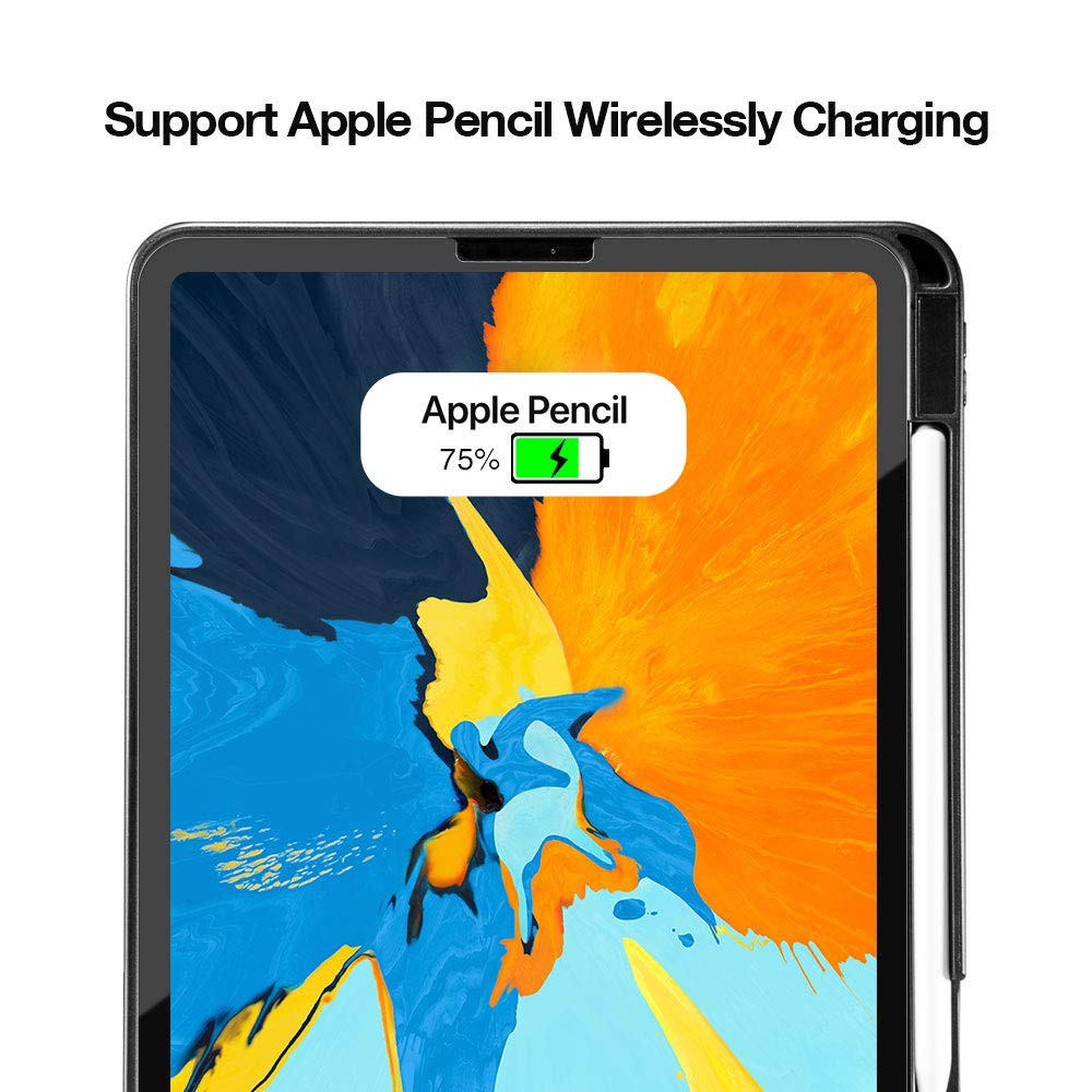 BAO DA TOMTOC (USA) TỪ TÍNH ĐA GÓC (Magnetic Kickstand) HỖ TRỢ SẠC KHÔNG DÂY APPLE PENC