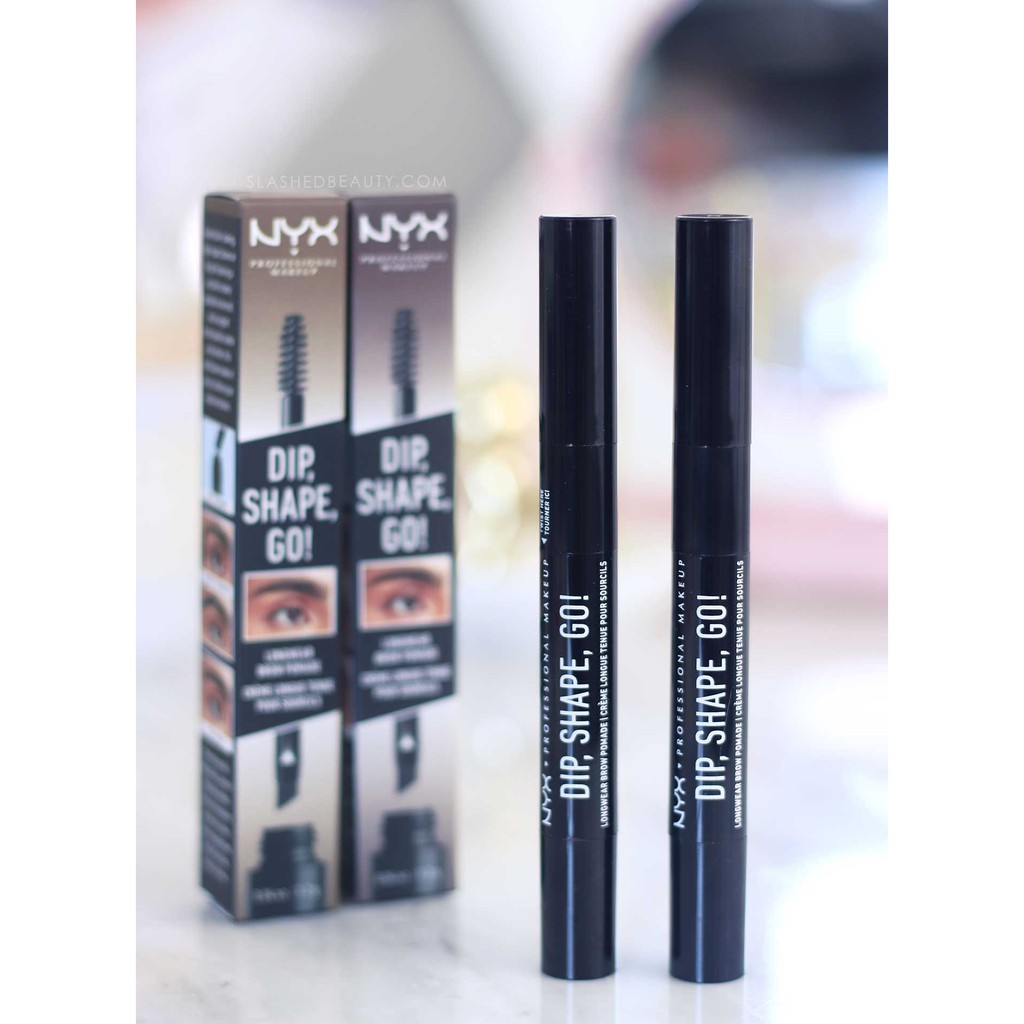 NYX - Kẻ lông mày dạng sáp Dip, Shape, Go! Longwear Brow Pomade 1.2g