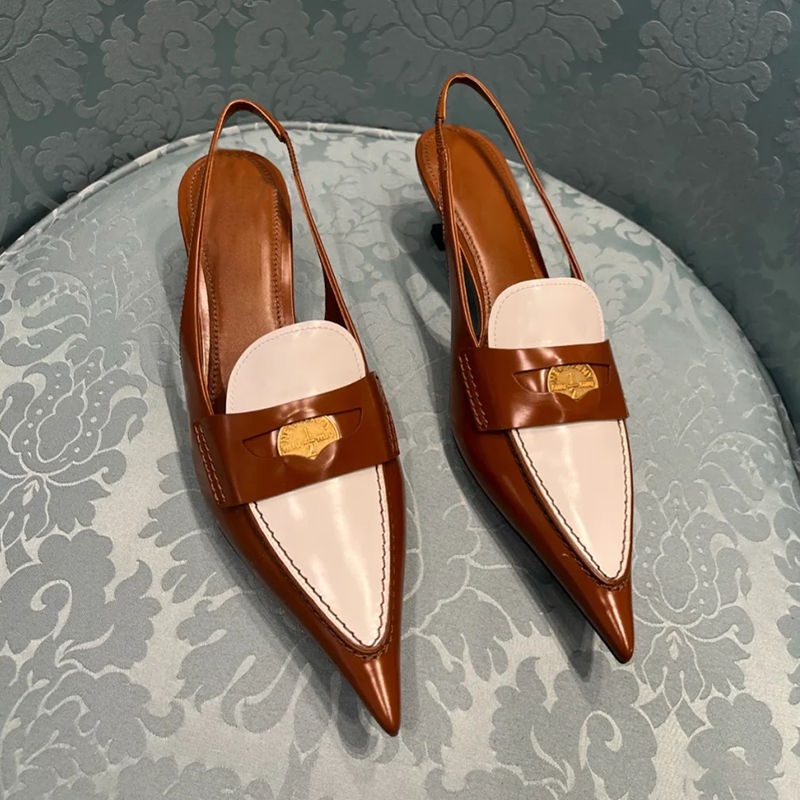 Giày Cao Gót Mũi Nhọn Phong Cách Âu Mỹ Thời Trang Xuân Hè 2022 Mới