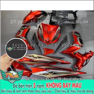 Tem rời exciter 135 đỏ đen spark -1