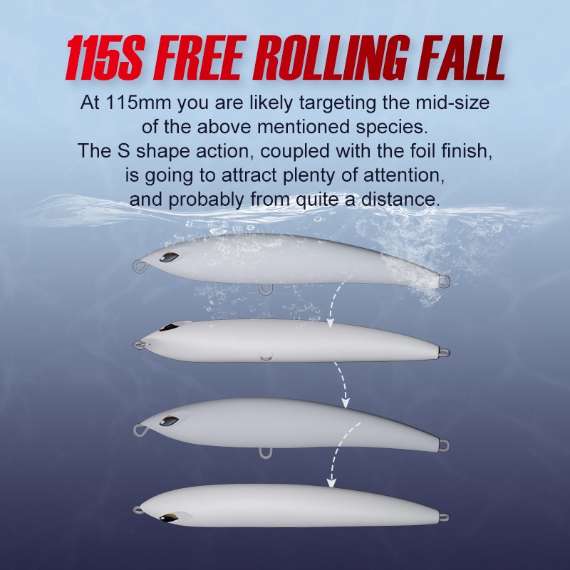 Mồi Câu Cá Giả Cứng 115 / 150mm 61 / 62g NBL9493