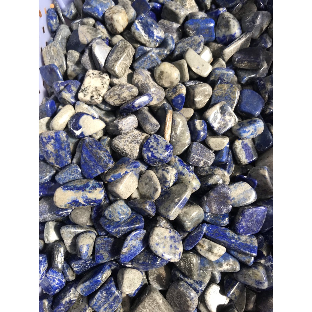 Đá vụn tinh thể Lapis Lazuli tư nhiên thanh tẩy phong thủy, túi 100g