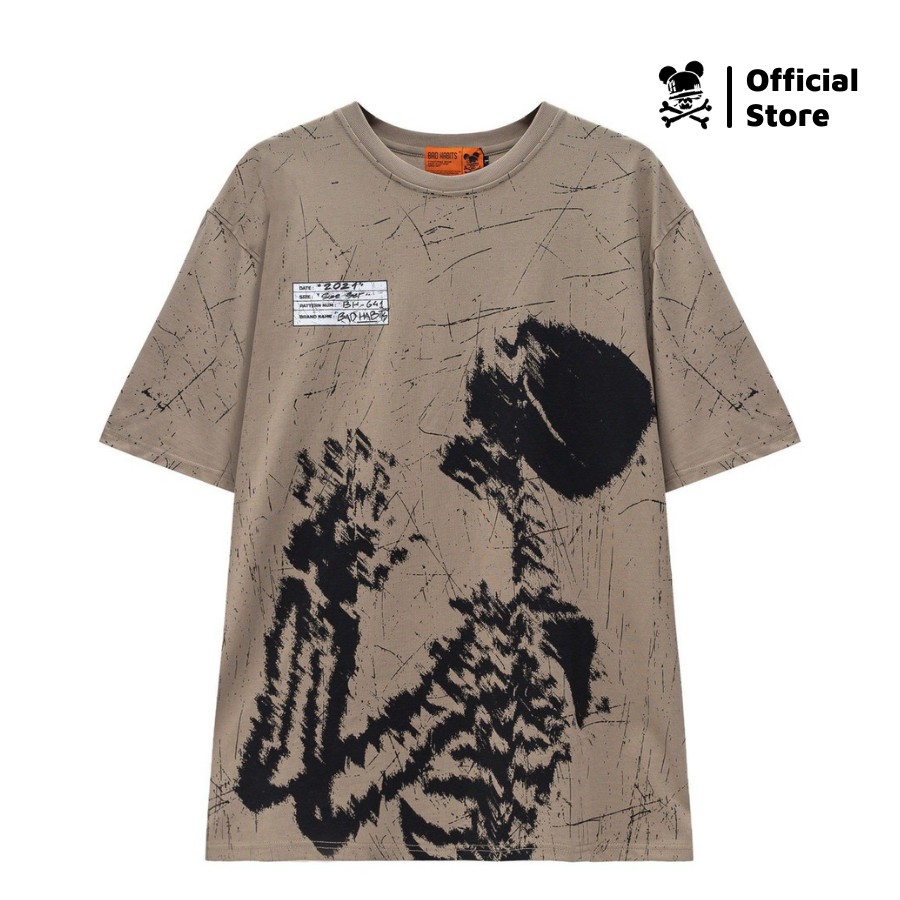 Áo Thun Unisex Bad Habits CRACK 100% Cotton - Local Brand Chính Hãng