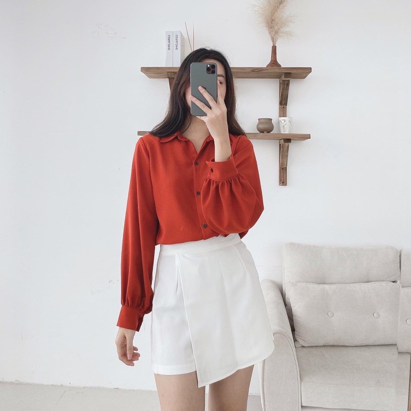 [Mã WASKT304 giảm 15% tối đa 30K đơn 99K] Sơ mi cổ đức tay bồng | BigBuy360 - bigbuy360.vn