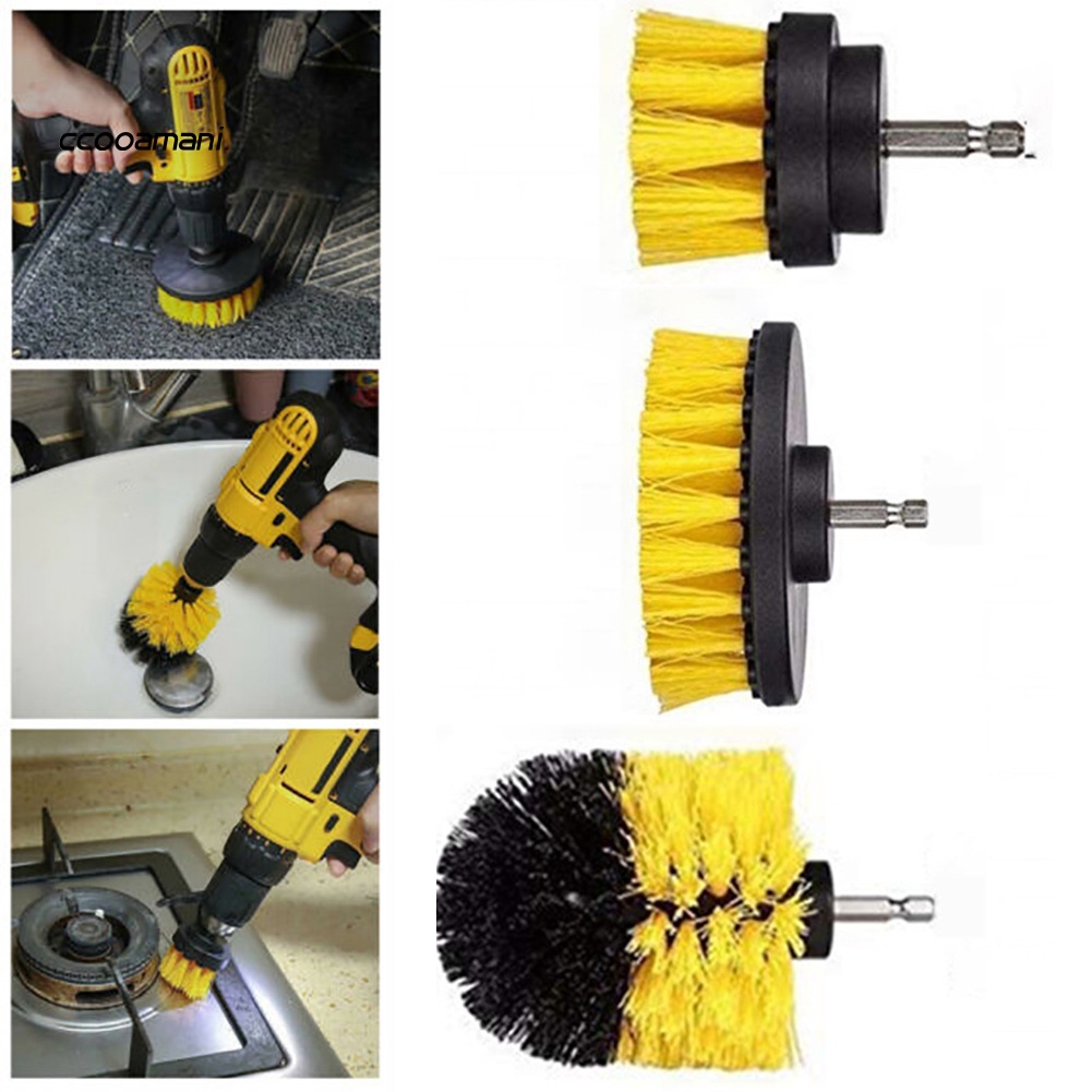1 hoặc 3 đầu cọ vệ sinh nhà cửa gắn máy khoan điện
