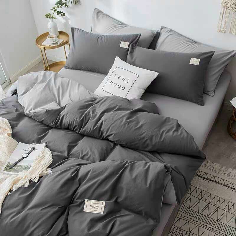 Chăn ga gối cotton đũi hè cotton tici đủ size đệm dùng được hai mặt miễn phí bo chun ga giường COZY BEDDING