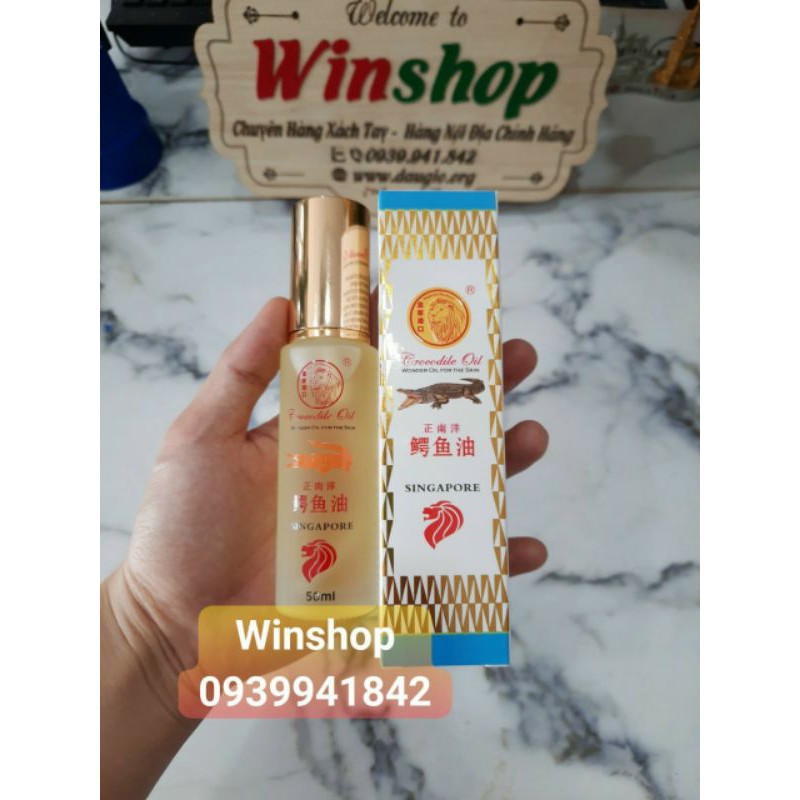 DẦU CÁ SẤU DƯỠNG DA HIỆU SƯ TỬ ĐỎ CROCODILE OIL IMPERIAL HARBOUR 50ML SINGAPORE | BigBuy360 - bigbuy360.vn