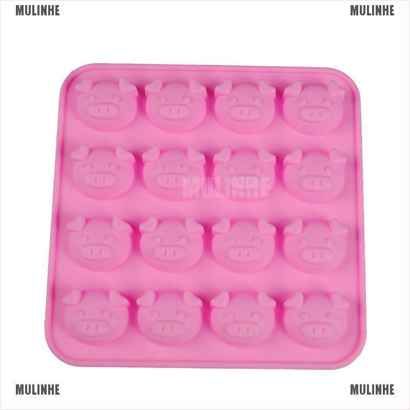 Khuôn Silicone Làm Bánh & Socola Hình Heo Con