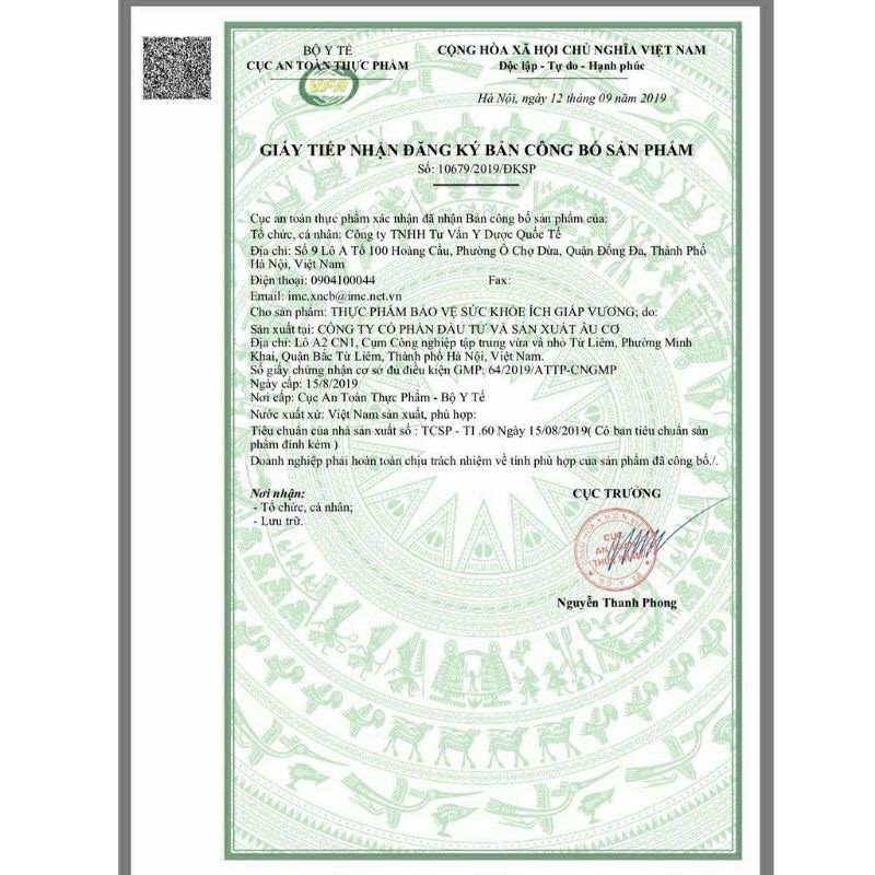 ÍCH GIÁP VƯƠNG hỗ trợ tuyến giáp