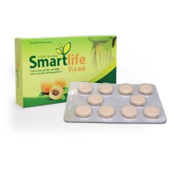 Viên ngậm Smartlife vị ô mai – Hỗ trợ giảm ho (Hộp 20 viên)