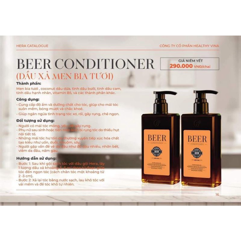 Dầu xả men bia tươi BEER SHAMPOO