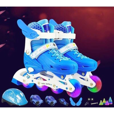 ✔️ Giày Trượt Patin Phát Sáng Sport Trẻ Em An Toàn Cho Bé (5 Đến 14 Tuổi) [Bảo Hành 1 Đổi 1]