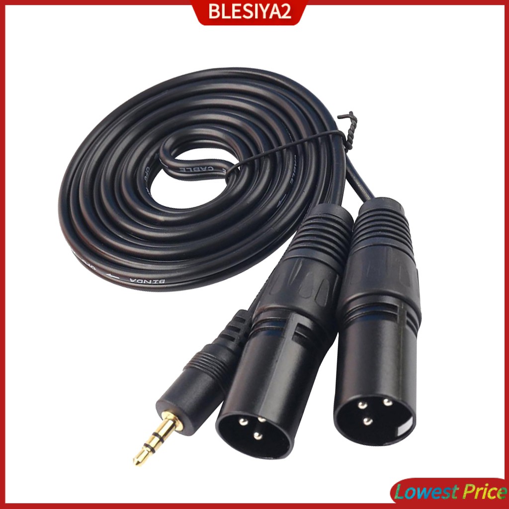 Cáp Chia Âm Thanh 3.5 mm 1 / 8 &quot;Sang XLR Kép Chuyên Dụng