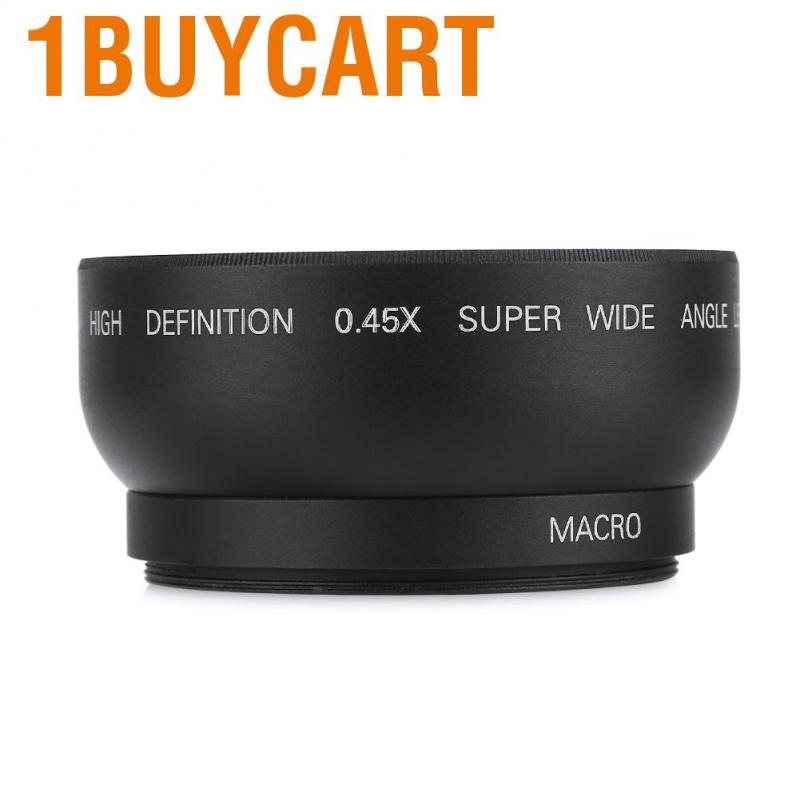 1buycart 52mm 0.45X Wide Angle Universal Conversion Macro Lens