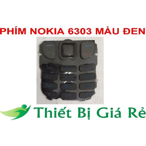 PHÍM NOKIA 6303 MÀU ĐEN